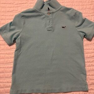 Boys teal Vineyard Vines polo